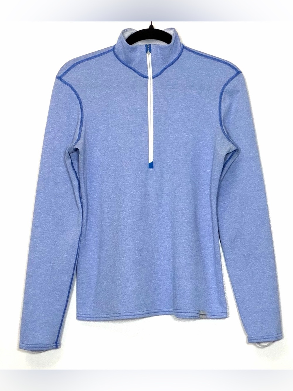 Patagonia Heathered Light Blue Crew Neck Tee